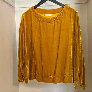 Bryn Walker Velvet Boatneck Top